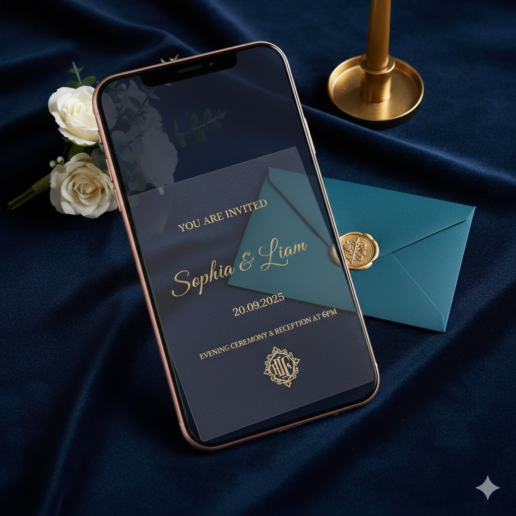 הזמנה לחתונה עם שימוש בפרספקס